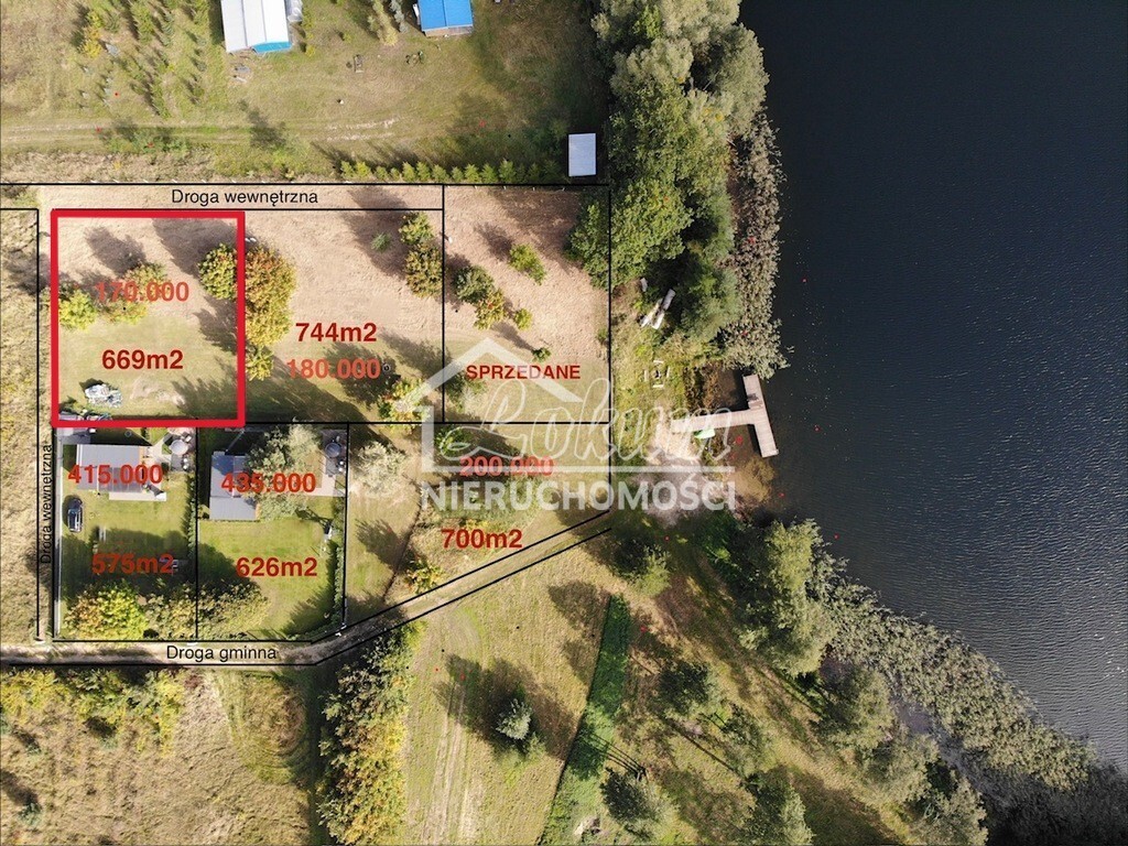 Działka budowlana 669&nbsp;m², Objezierze - zdjęcie 1