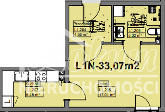 Mieszkanie 33,07&nbsp;m², Police, Grunwaldzka - zdjęcie 6