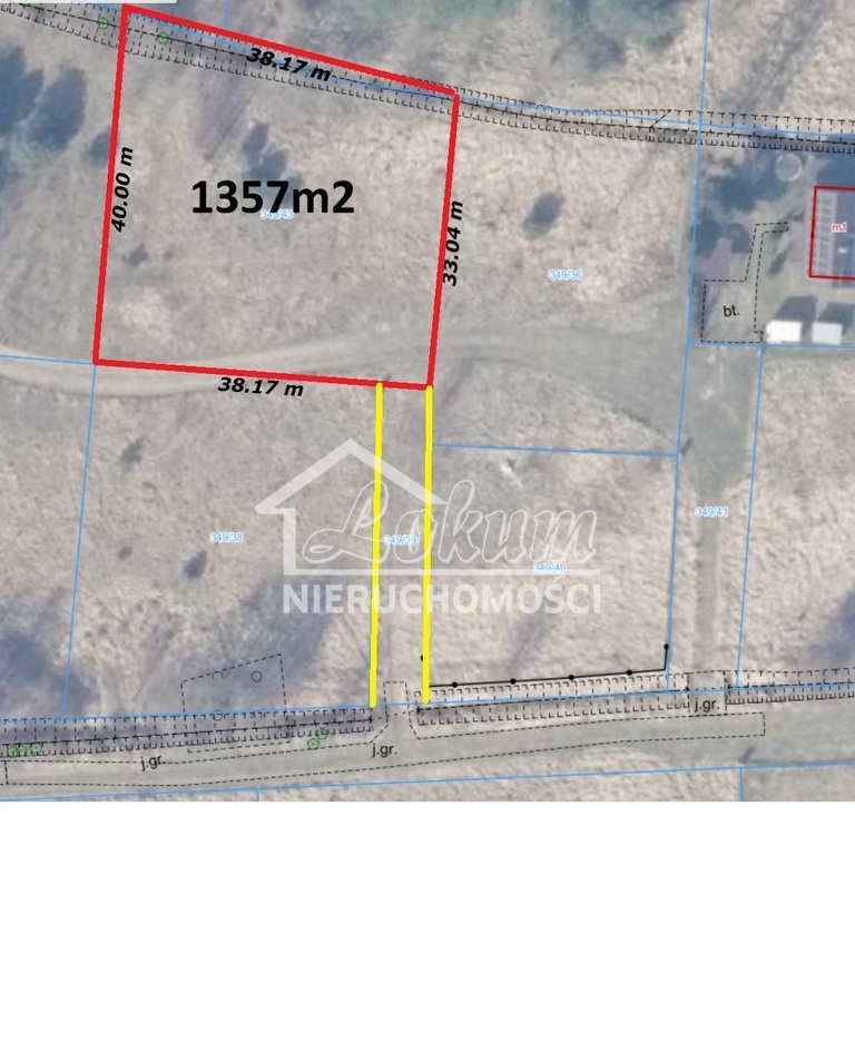 Działka budowlana 1271&nbsp;m², Brzózki - zdjęcie 3