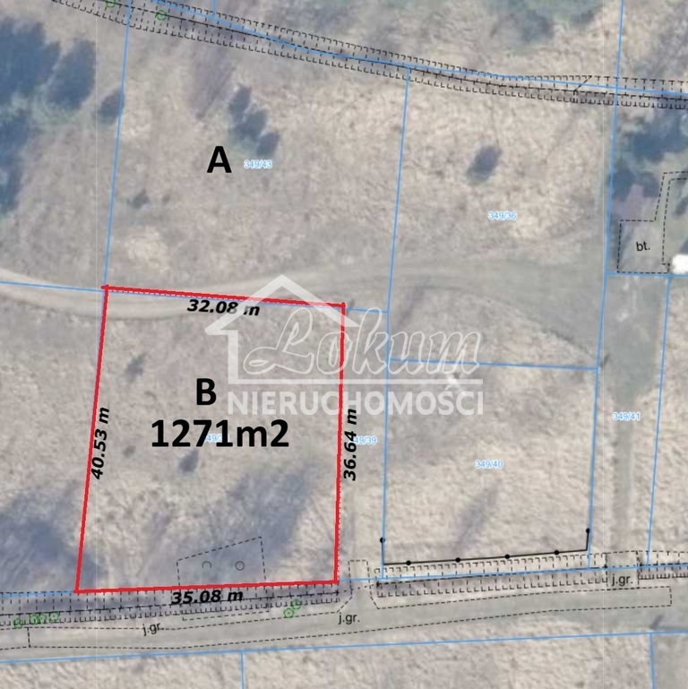 Działka budowlana 1271&nbsp;m², Brzózki - zdjęcie 2