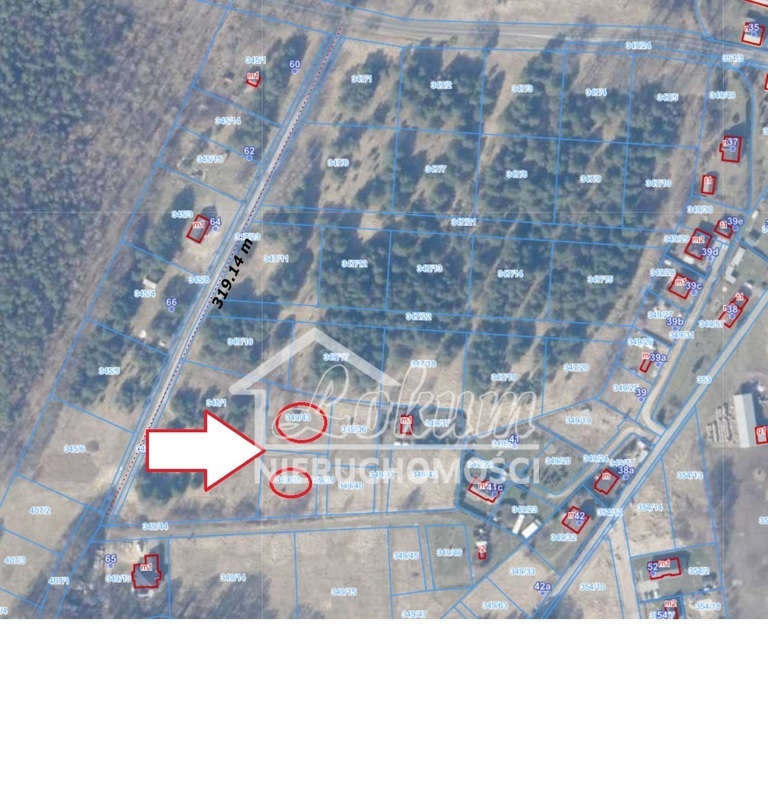 Działka budowlana 1271&nbsp;m², Brzózki - zdjęcie 1