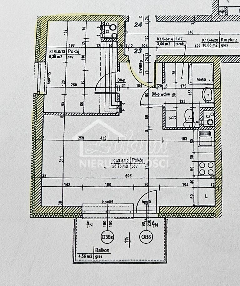 Mieszkanie 32,68&nbsp;m², Szczecin, Pomorzany, Aleja Powstańców Wielkopolskich - zdjęcie 10
