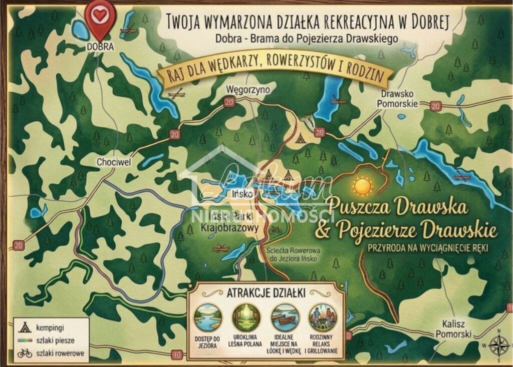 Działka rekreacyjna 701&nbsp;m², Dobra - zdjęcie 1