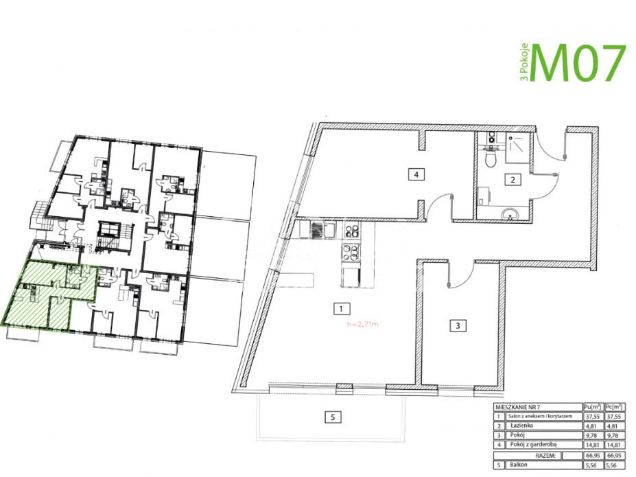 Mieszkanie 51,52 m², Świnoujście, Heleny Modrzejewskiej - zdjęcie 5