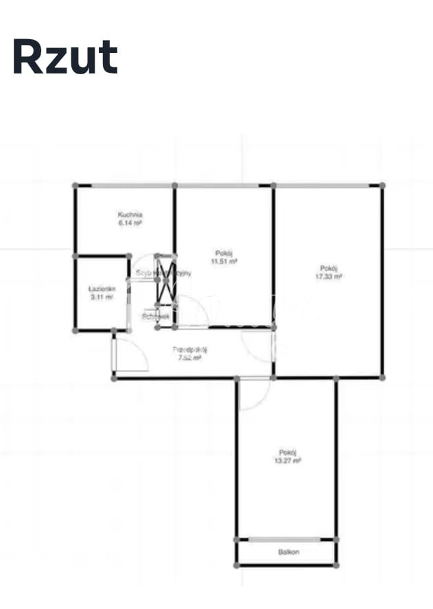 Mieszkanie 58,9&nbsp;m², Szczecin, Świerczewo, 26 Kwietnia - zdjęcie 5