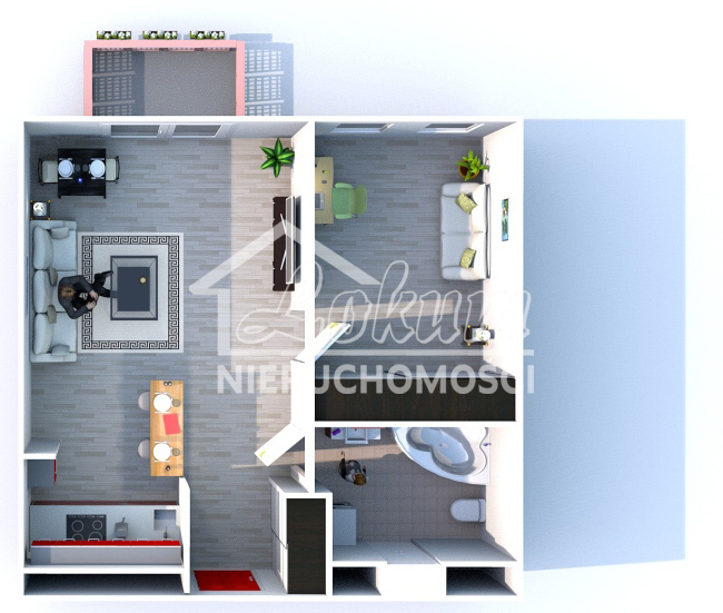 Mieszkanie 41,73&nbsp;m², Szczecin, Warszewo, Belgijska - zdjęcie 12