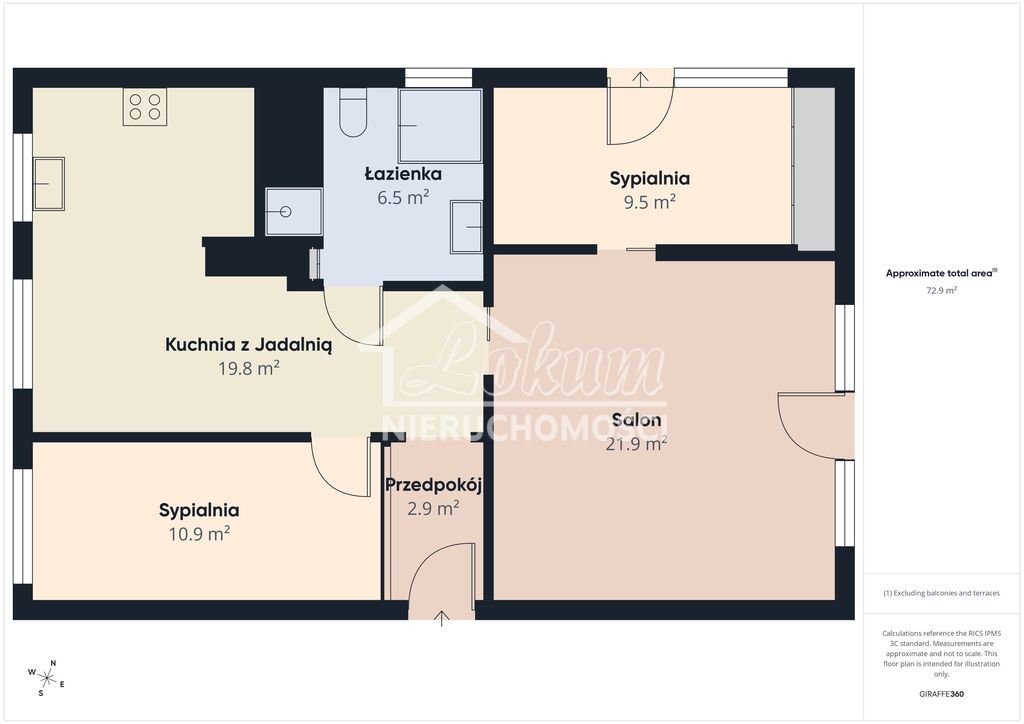 Mieszkanie 73,87&nbsp;m², Stargard, Armii Krajowej - zdjęcie 15