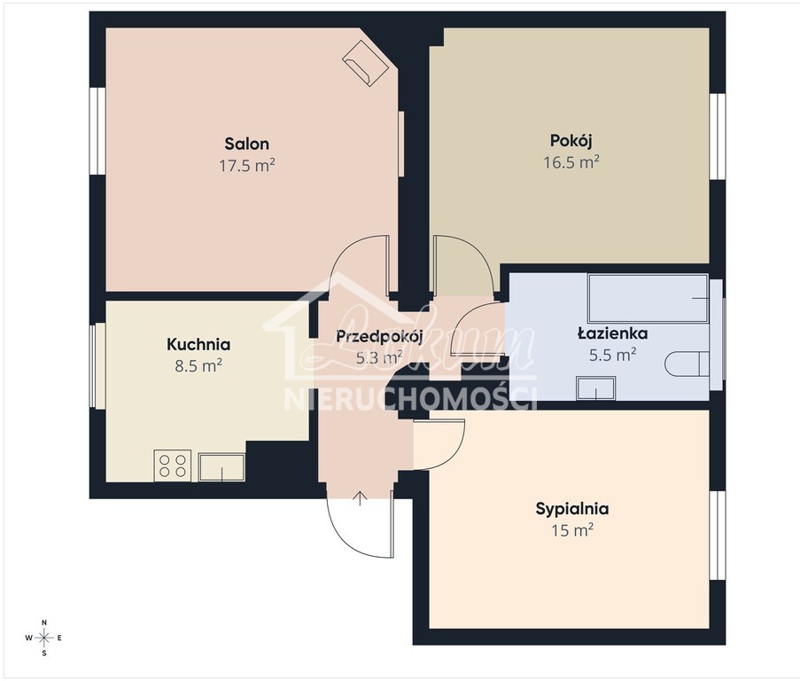 Mieszkanie 68,33&nbsp;m², Szczecin, Świerczewo, Marcina Kasprzaka - zdjęcie 10