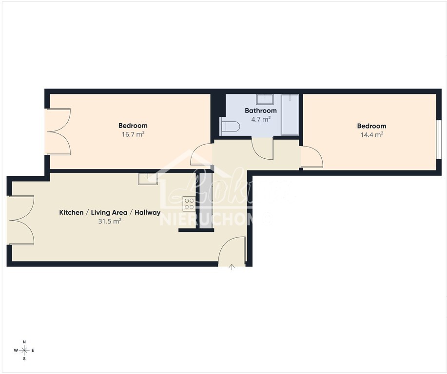 Mieszkanie 69,7&nbsp;m², Szczecin, Warszewo, Panoramiczna - zdjęcie 10
