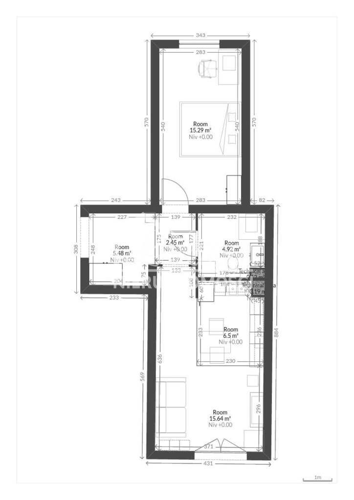 Mieszkanie 49,55&nbsp;m², Szczecin, Warszewo, Limby - zdjęcie 14