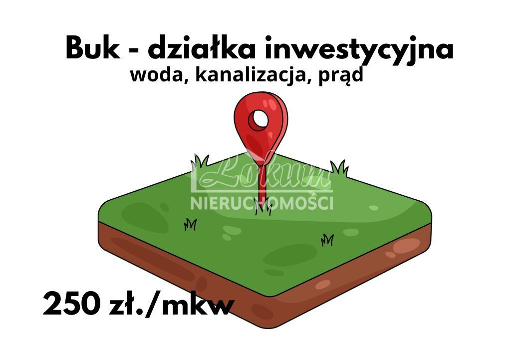 Działka budowlana 4058&nbsp;m², Buk - zdjęcie 1