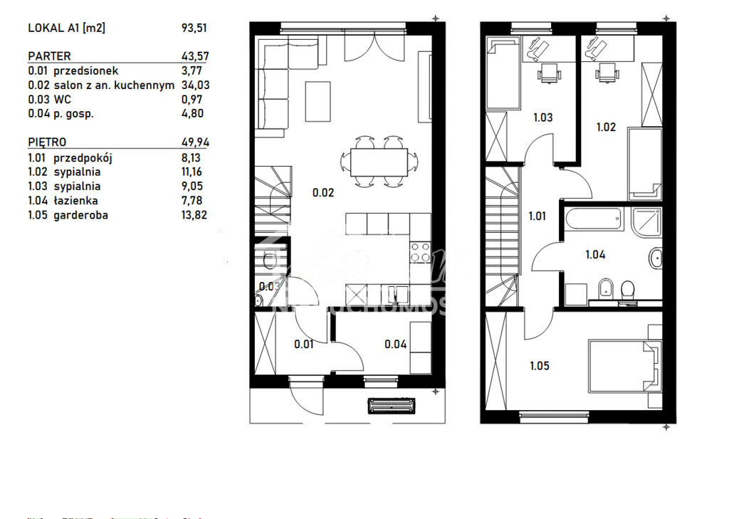 Dom 93,51&nbsp;m², Szczecin - zdjęcie 2