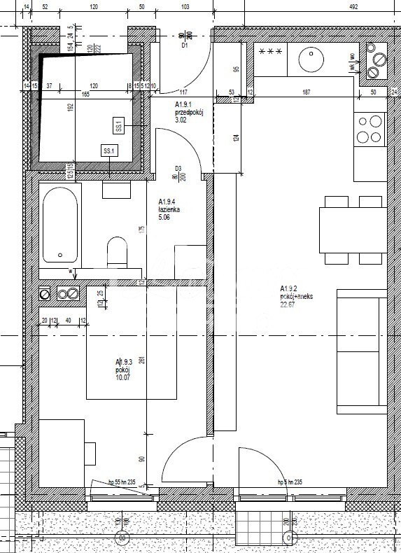 Mieszkanie 40,82&nbsp;m², Mierzyn, Spółdzielców - zdjęcie 1