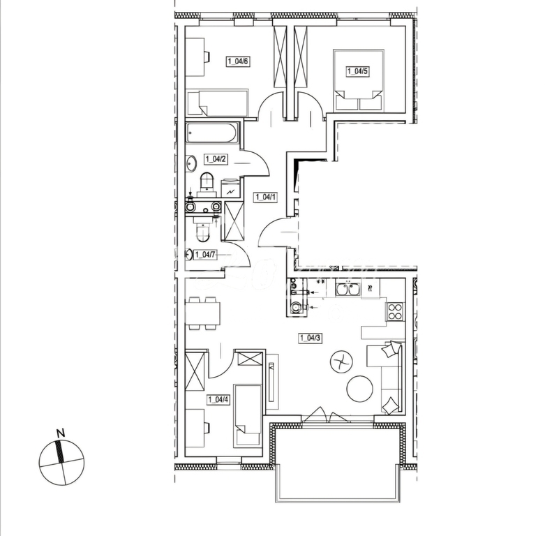 Mieszkanie 65,46&nbsp;m², Szczecin, Żelechowa, Maksymiliana Golisza - zdjęcie 2