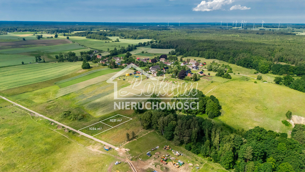 Działka budowlana 1031&nbsp;m², Wilczkowo - zdjęcie 1