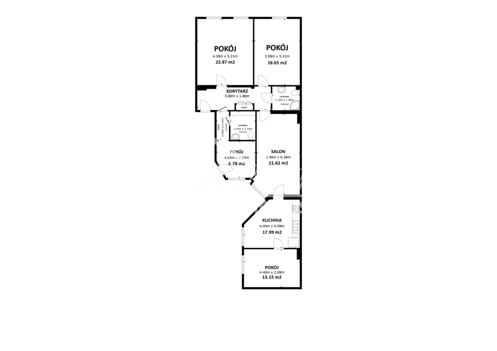 Mieszkanie 114,76&nbsp;m², Szczecin, Centrum, Andrzeja Małkowskiego - zdjęcie 15