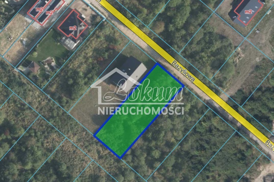 Działka budowlana 903&nbsp;m², Bezrzecze, Bazyliowa - zdjęcie 4