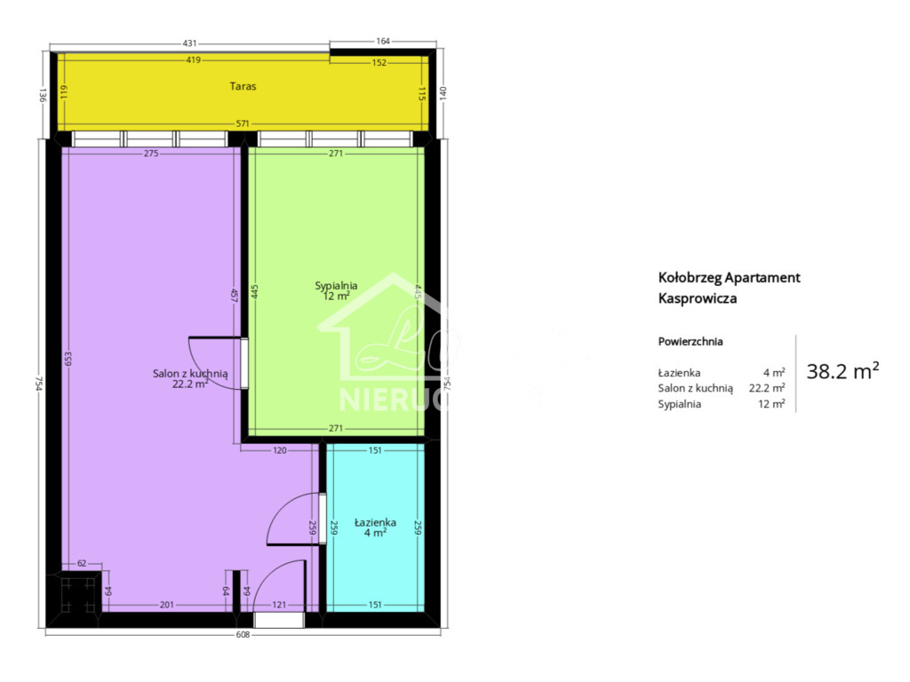 Mieszkanie 38,18 m², Kołobrzeg, Jana Kasprowicza - zdjęcie 16