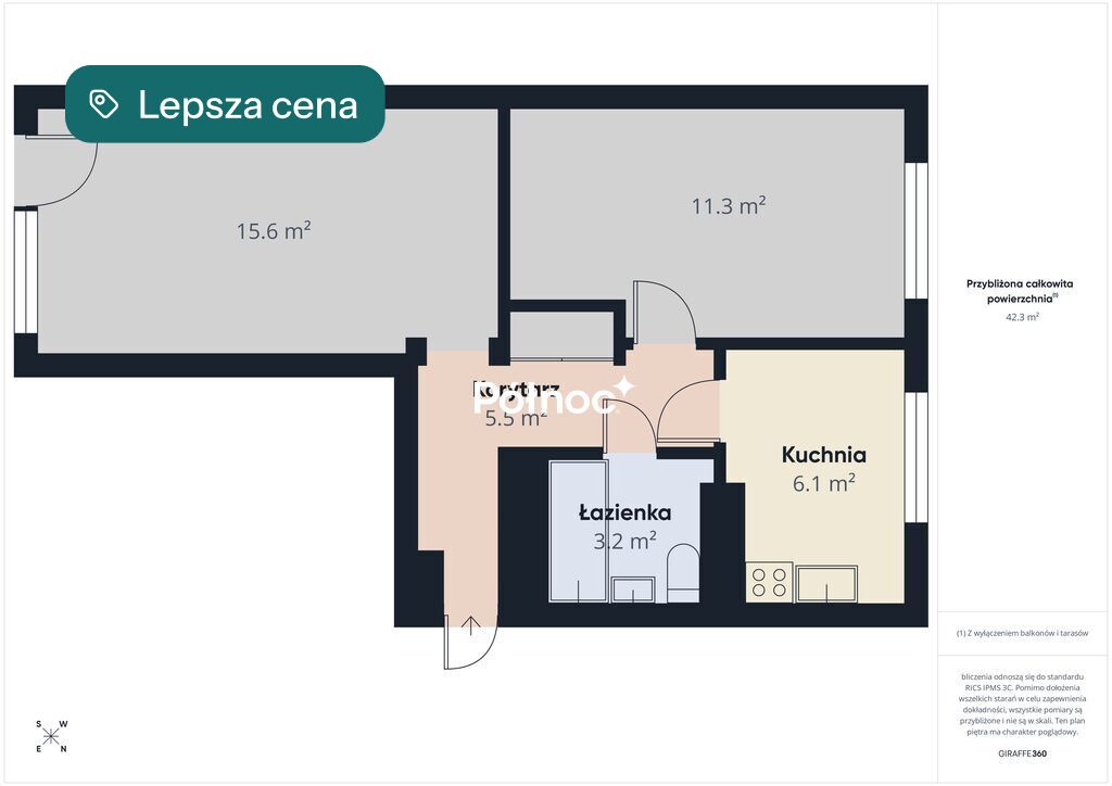 Mieszkanie 42,6&nbsp;m², Białystok, Centrum, Jurowiecka - zdjęcie 10