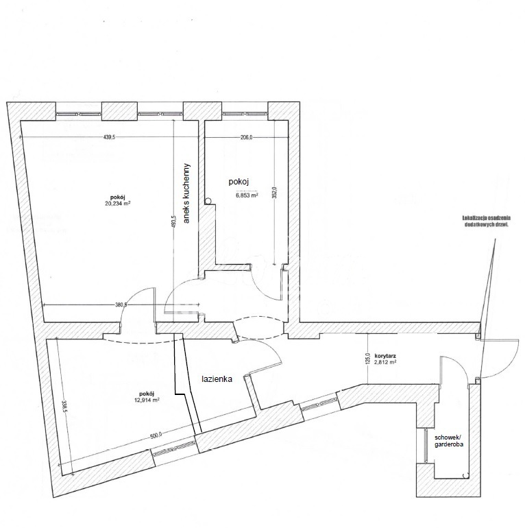 Mieszkanie 52,36&nbsp;m², Szczecin, Drzetowo-Grabowo, Stanisława Dubois - zdjęcie 6