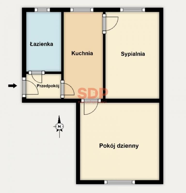 Mieszkanie 39 m², Wrocław, Fabryczna, Nowodworska - zdjęcie 5