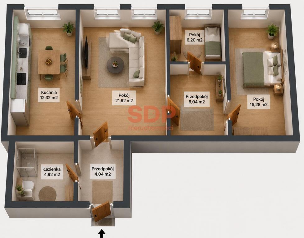 Mieszkanie 73&nbsp;m², Wrocław, Śródmieście, Podwale - zdjęcie 12