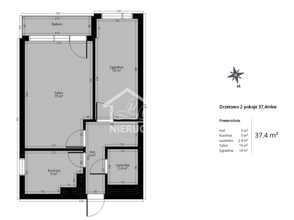 Mieszkanie 37,4&nbsp;m², Szczecin, Drzetowo-Grabowo, Pawła Stalmacha - zdjęcie 13