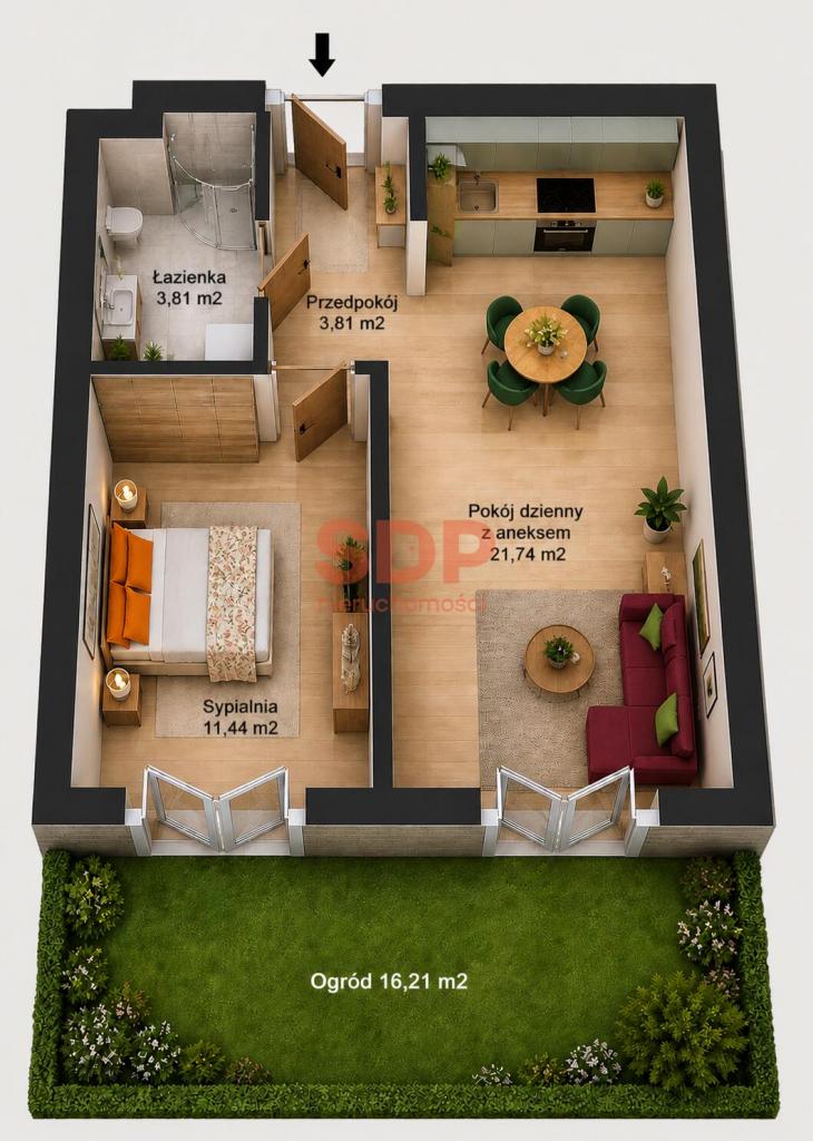 Mieszkanie 40 m², Wrocław, Lothara Herbsta - zdjęcie 7