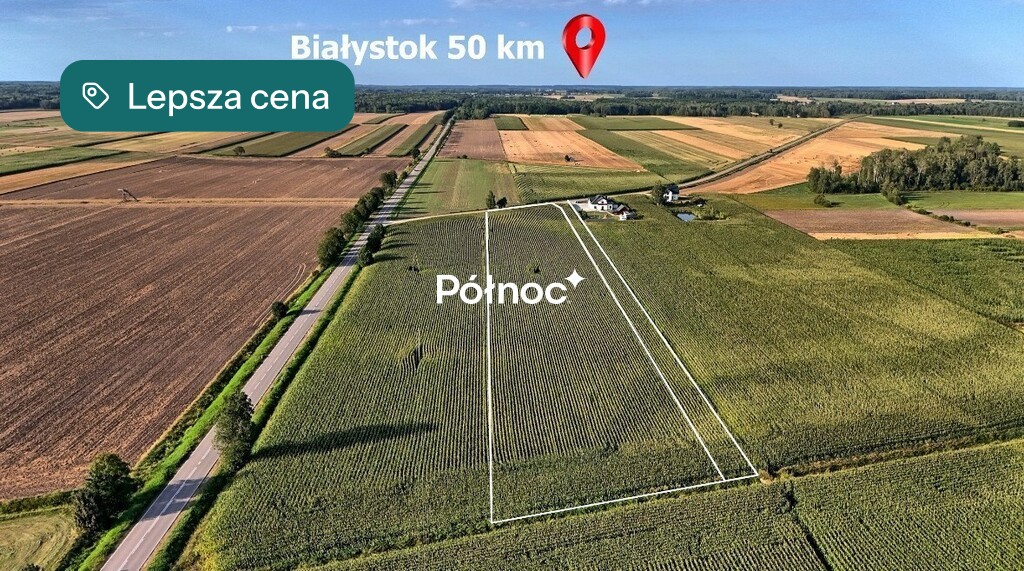 Działka budowlana 1031&nbsp;m², Brańsk, Myśliwska - zdjęcie 3