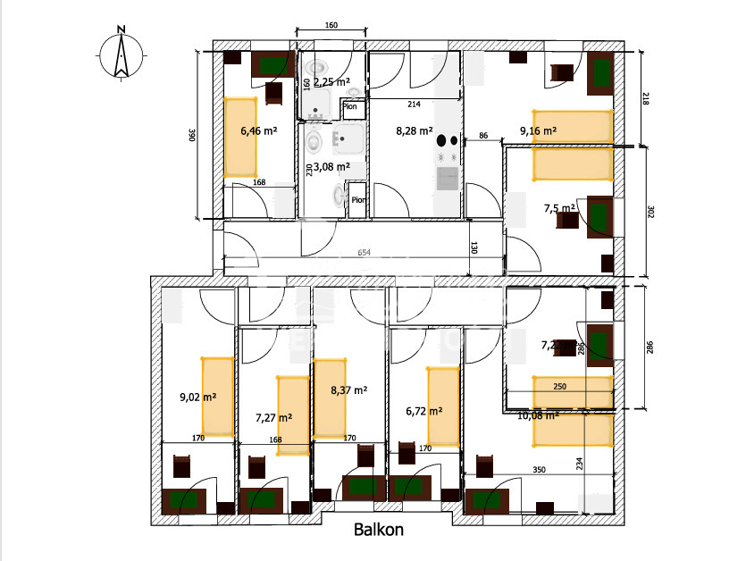 Mieszkanie 101,38&nbsp;m², Szczecin, Spółdzielcza - zdjęcie 2