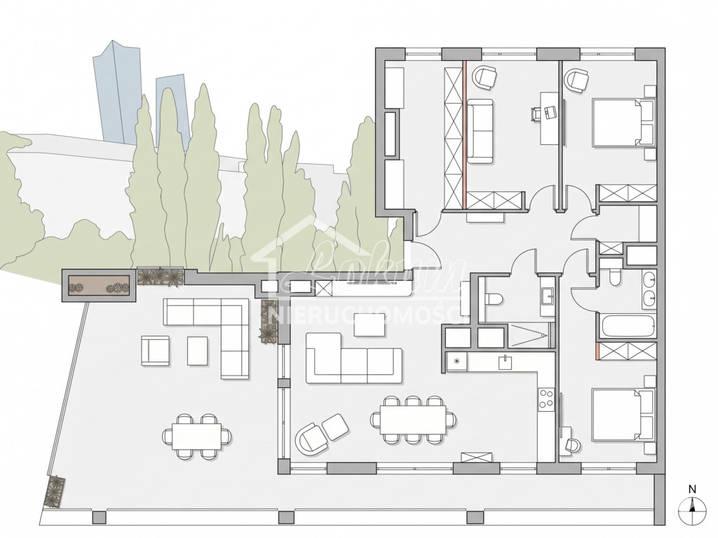 Mieszkanie 131,69 m², Szczecin, Śródmieście, Księżnej Salomei - zdjęcie 6