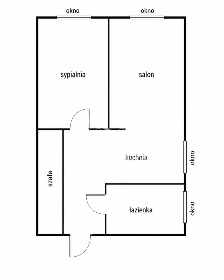 Mieszkanie 47,07&nbsp;m², Szczecin, Centrum, Aleja Papieża Jana Pawła II - zdjęcie 10