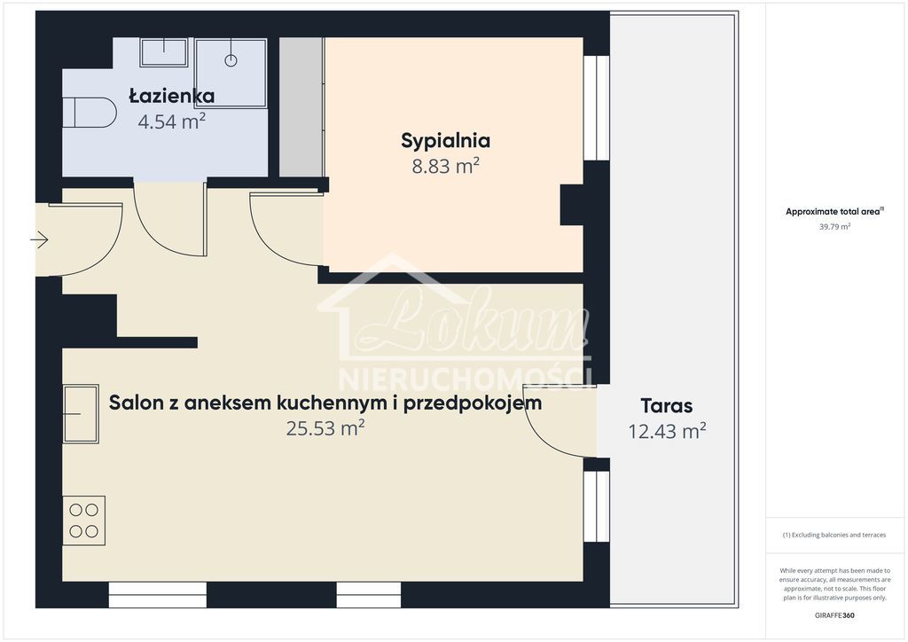 Mieszkanie 39,66&nbsp;m², Szczecin, Słoneczne, Łubinowa - zdjęcie 5
