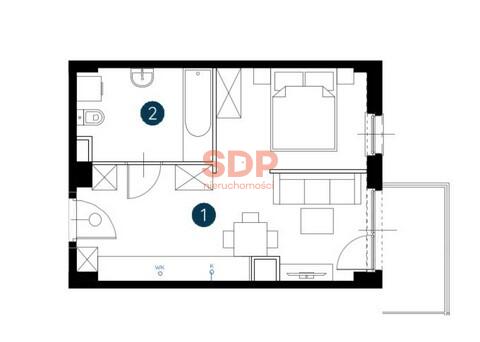 Mieszkanie 33&nbsp;m², Wrocław, Fabryczna - zdjęcie 4