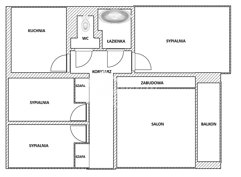 Mieszkanie 77,3&nbsp;m², Szczecin, Zdroje, Leszczynowa - zdjęcie 2