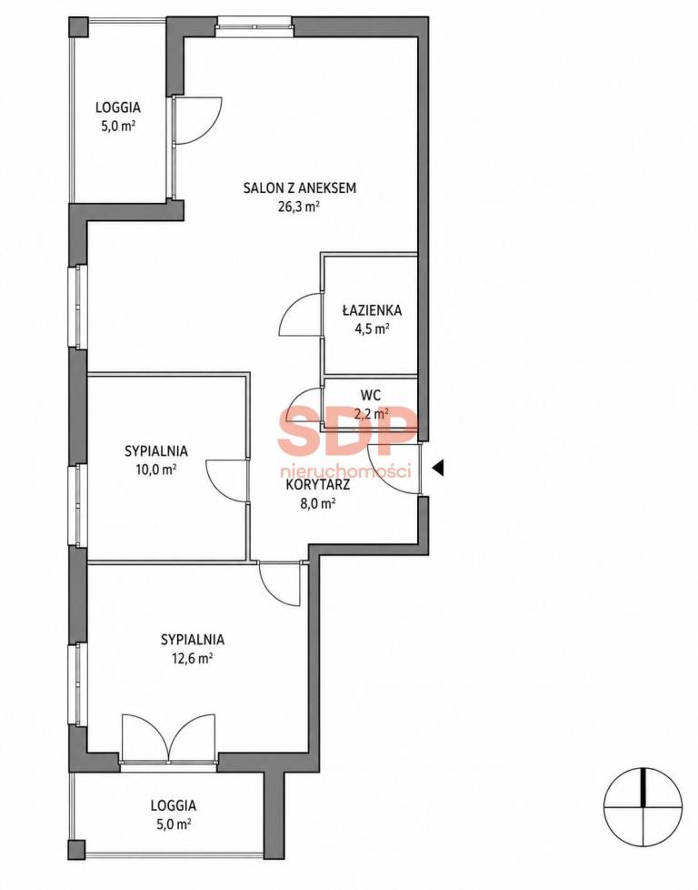 Mieszkanie 63 m², Wrocław, Krzyki, Krakowska - zdjęcie 5