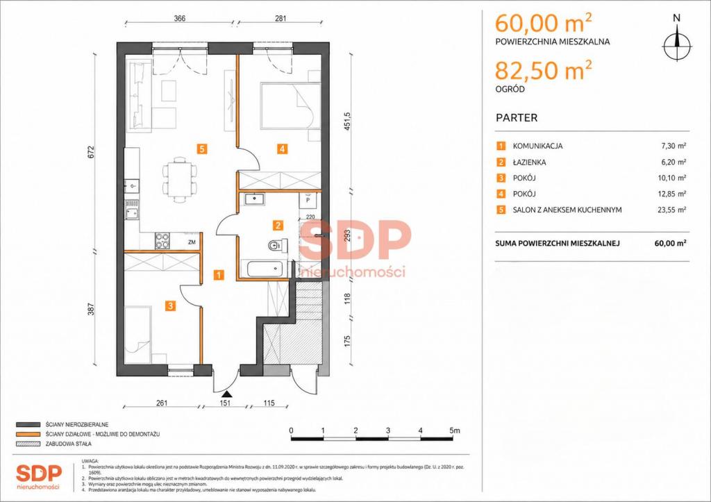 Mieszkanie 60&nbsp;m², Wrocław, Żmudzka - zdjęcie 5