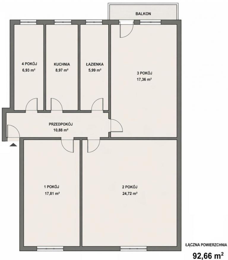 INWESTYCJA, 4/5pokoi, studenci, centrum, balkon - zdjęcie 8