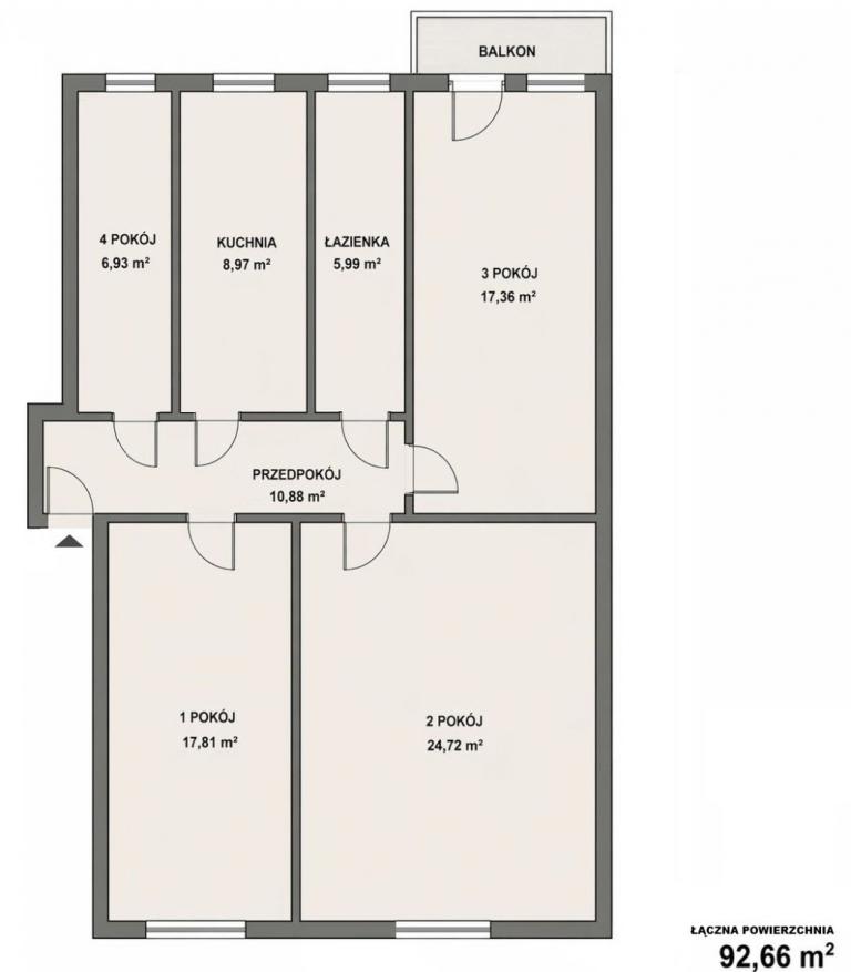 CENTRUM, 4pok.osobne, studenci, dla rodzin, balkon - zdjęcie 11