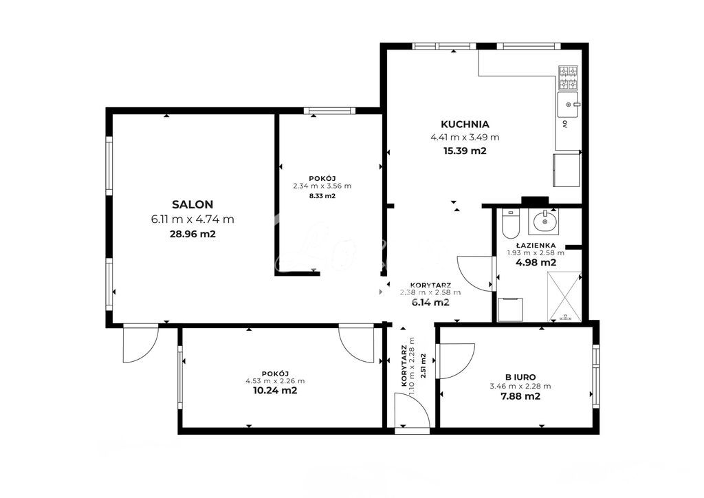 Mieszkanie 77,2 m², Szczecin, Majowe, Jarosława Iwaszkiewicza - zdjęcie 2