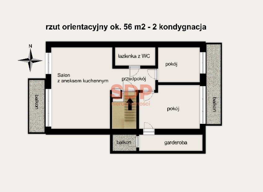 Mieszkanie 79 m², Wrocław, Fabryczna, Zakopiańska - zdjęcie 2