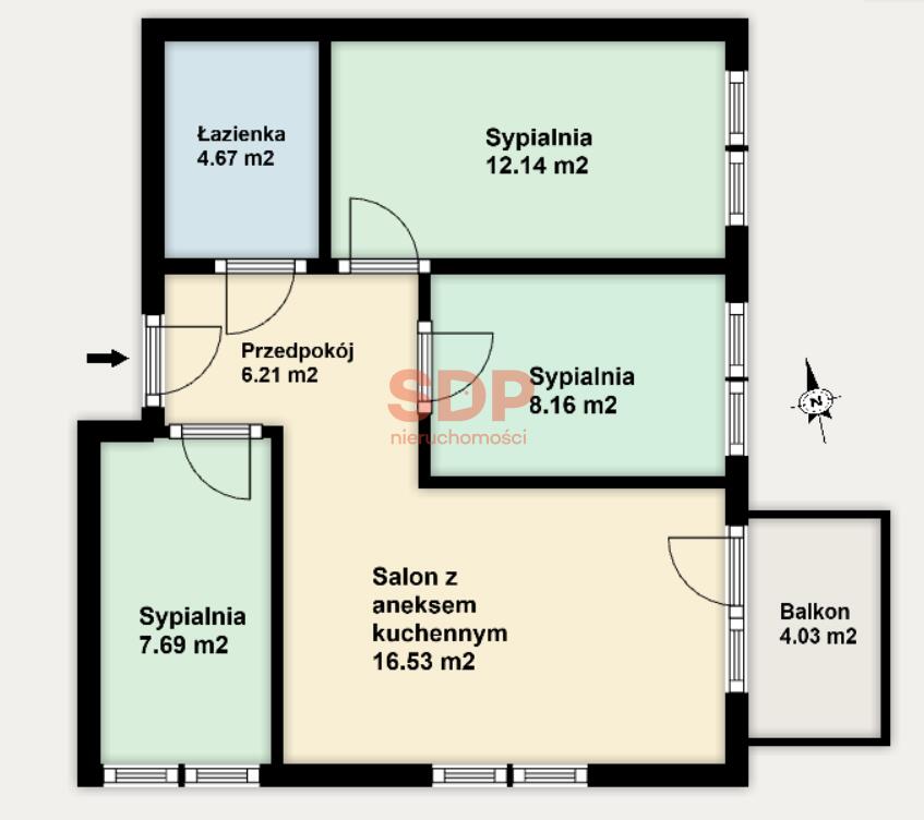 Mieszkanie 55 m², Wrocław, Fabryczna, Nowodworska - zdjęcie 5