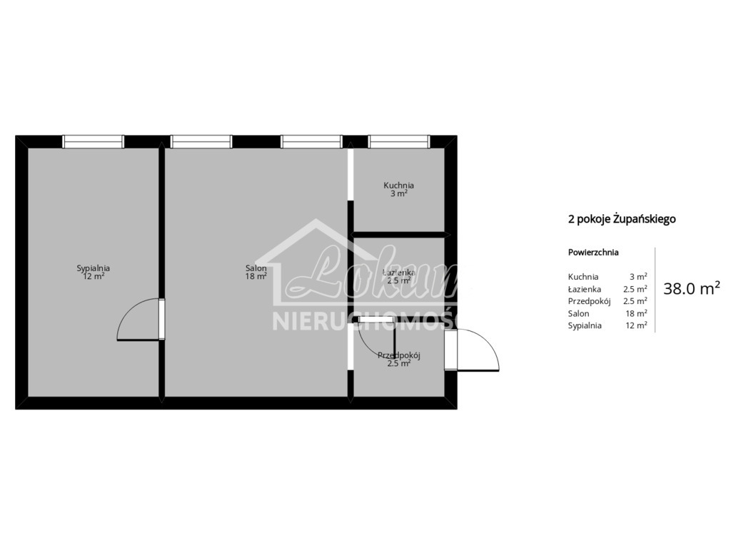 Mieszkanie 38&nbsp;m², Szczecin, Niebuszewo, Jana Żupańskiego - zdjęcie 13
