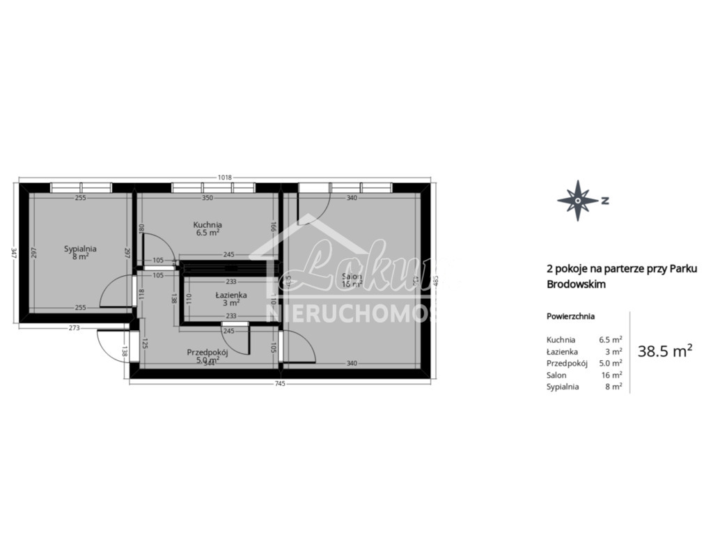 Mieszkanie 38,5 m², Szczecin, Niebuszewo, Rugiańska - zdjęcie 11