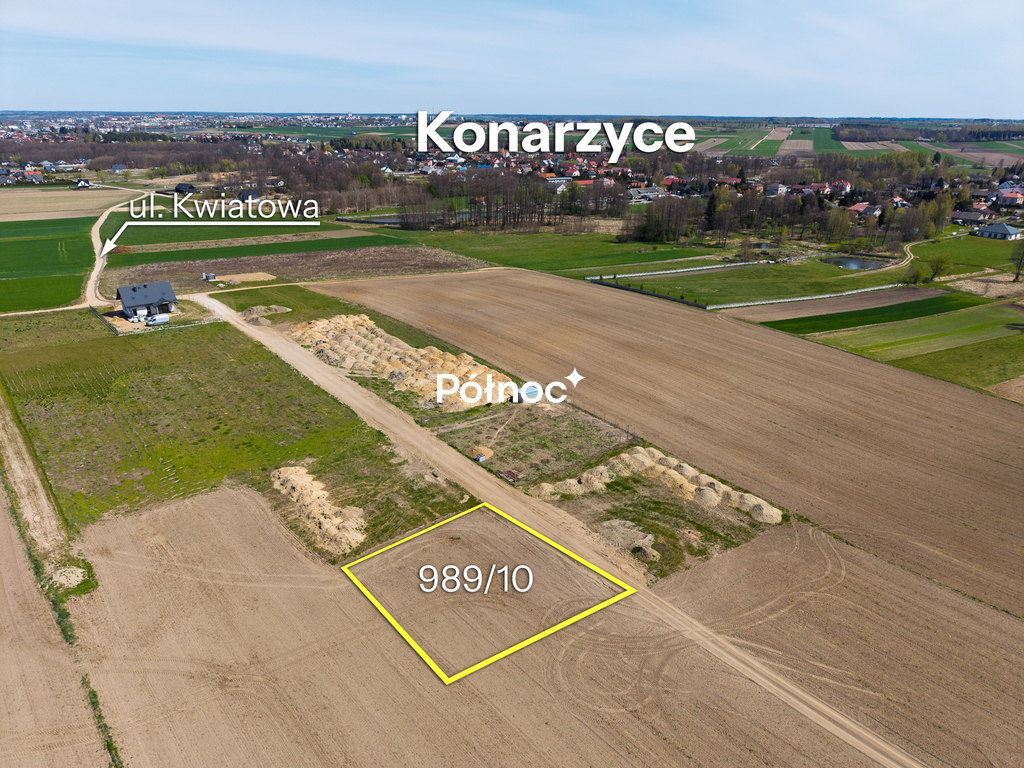 Działka budowlana 782 m², Konarzyce, Pogodna - zdjęcie 7