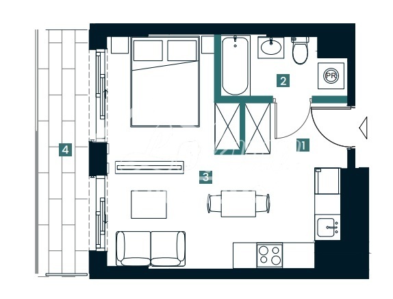 Mieszkanie 28,11 m², Świnoujście, Jana Matejki - zdjęcie 1