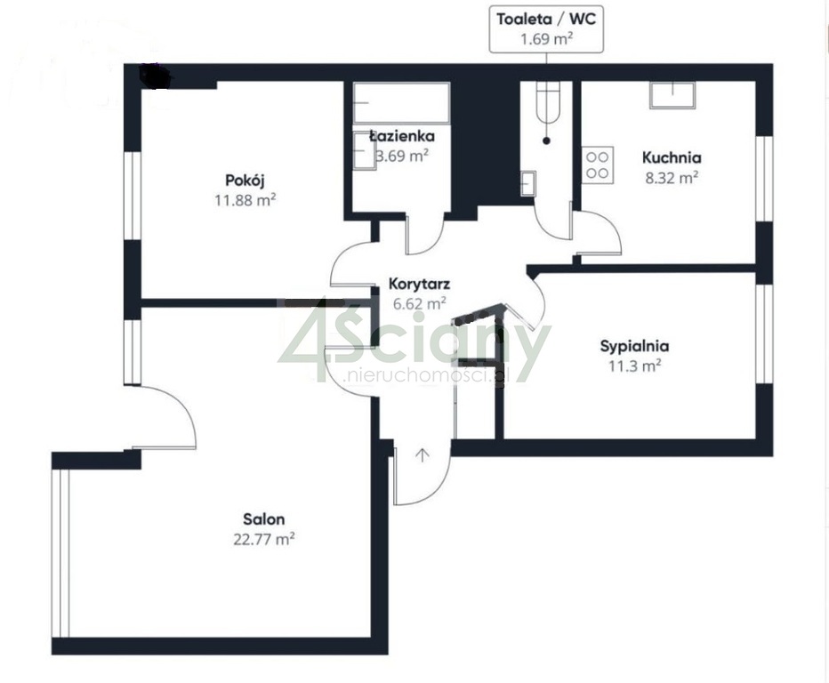 Mieszkanie 66,7&nbsp;m², Warszawa, Strońska - zdjęcie 2