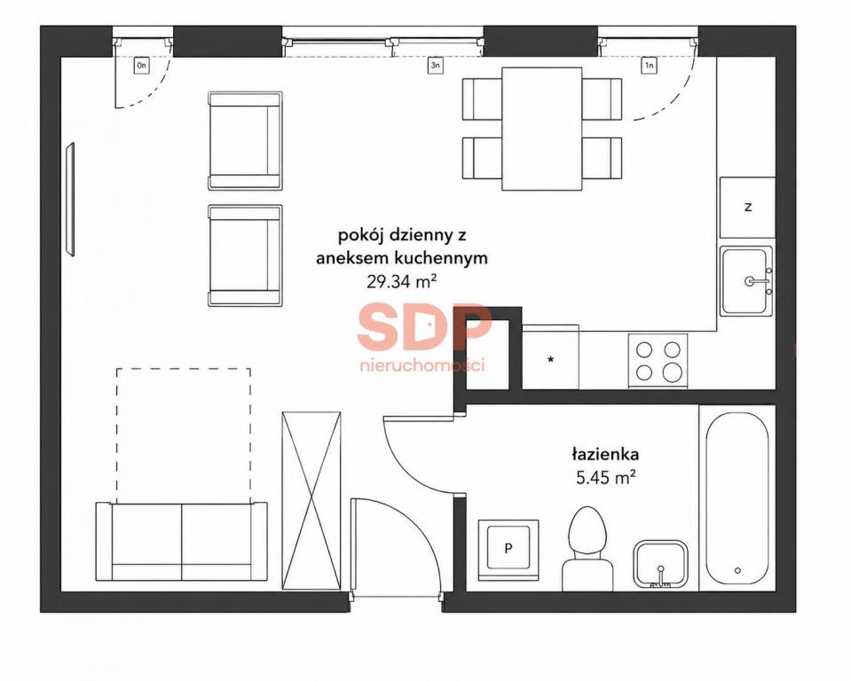 Mieszkanie 34 m², Wrocław, Aleja Architektów - zdjęcie 7