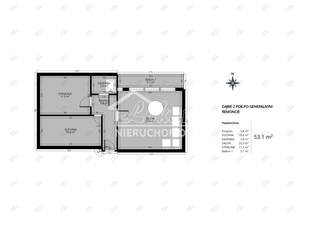 Mieszkanie 53 m², Szczecin, Dąbie, Emilii Gierczak - zdjęcie 2