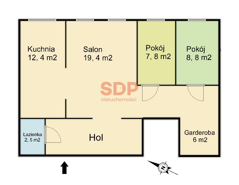 Mieszkanie 69&nbsp;m², Wrocław, Birmańska - zdjęcie 14